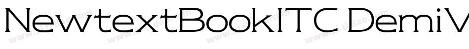 NewtextBookITC DemiV字体转换